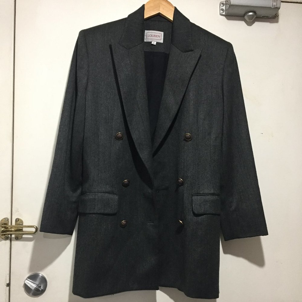 VINTAGE LOUBEN DOUBLE BREAST WOOL JACKETS SIZE 6